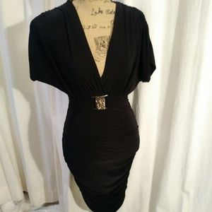 Black NWOT Black cocktail dress embellished accent
